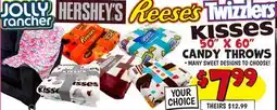 Ollie's 50 X 60 CANDY THROWS offer