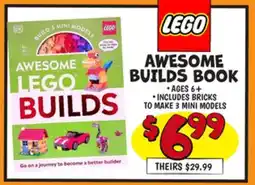 Ollie's LEGO AWESOME BUILDS BOOK offer