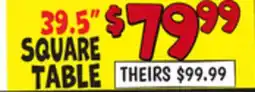 Ollie's Sarasota Breeze 39.5 SQUARE TABLE offer