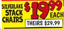 Ollie's SILVERLAKE STACK CHAIRS offer