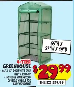 Ollie's 4-TIER GREENHOUSE offer