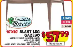 Ollie's Sarasota Breeze 10' SLANT LEG GAZEBO offer