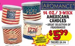 Ollie's 14 OZ./3-WICK AMERICANA CANDLES offer