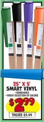 Ollie's 25 X 5' SMART VINYL offer