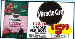 Ollie's MIRACLE GRO 1 CU. FT. RAISED RAISED BED SOIL offer