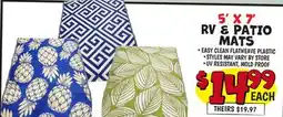Ollie's 5' X 7' RV & PATIO MATS offer