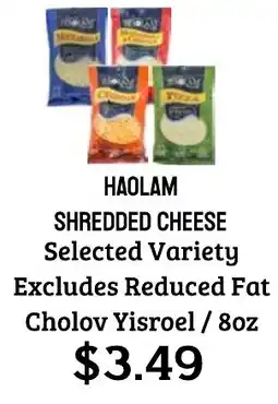 Seven Mile Market Haolam shredded cheese offer