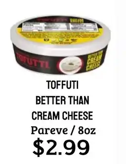 Seven Mile Market Toffuti better than cream cheese offer