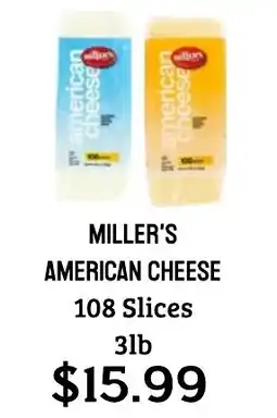 Seven Mile Market Miller's american cheese offer