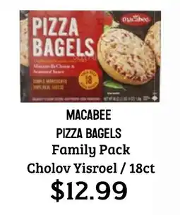 Seven Mile Market Macabee pizza bagels family pack offer