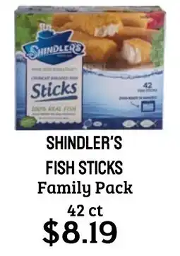 Seven Mile Market Shindler's fish sticks family pack offer