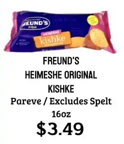 Seven Mile Market Freund's heimeshe original kishke offer