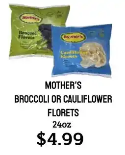 Seven Mile Market Mother's broccoli or cauliflower florets offer