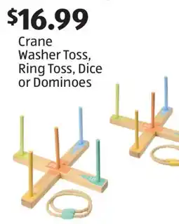 Aldi Crane Washer Toss, Ring Toss, Dice or Dominoes offer