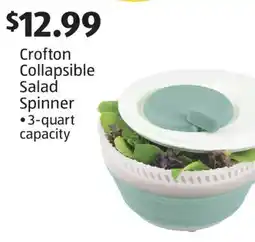 Aldi Crofton Collapsible Salad Spinner offer