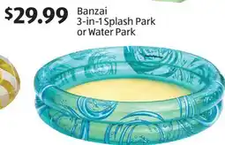 Aldi Banzai 3-in-1 Splash Park or Water Park offer