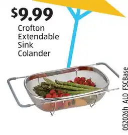 Aldi Crofton Extendable Sink Colander offer