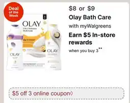 Walgreens Olay Bath Care offer