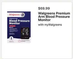 Walgreens Walgreens Premium Arm Blood Pressure Monitor offer
