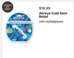 Walgreens Abreva Cold Sore Relief offer