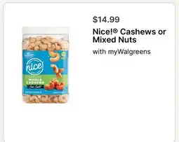 Walgreens Nice! Cashews or Mixed Nuts offer