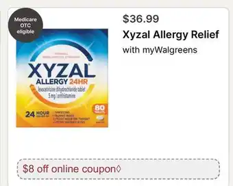 Walgreens Xyzal Allergy Relief offer