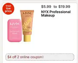 Walgreens NYX Professional Makeup offer
