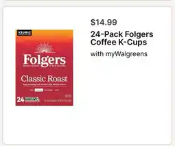 Walgreens 24-Pack Folgers Coffee K-Cups offer