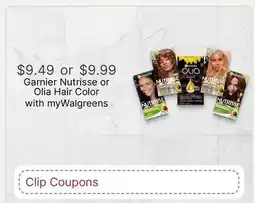 Walgreens Garnier Nutrisse or Olia Hair Color offer