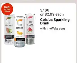 Walgreens Celsius Sparkling Drink offer