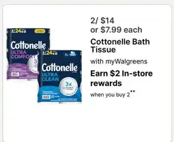 Walgreens Cottonelle Bath Tissue offer