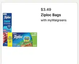 Walgreens Ziploc Bags offer