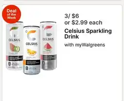 Walgreens Celsius Sparkling Drink offer