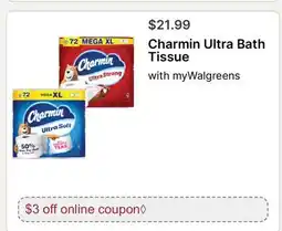 Walgreens Charmin Ultra Bath Tissue offer
