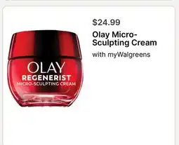 Walgreens Olay Micro-Sculpting Cream offer