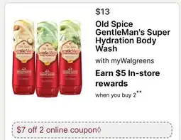 Walgreens Old Spice GentleMan's Super Hydration Body Wash offer