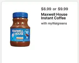 Walgreens Maxwell House Instant Coffee offer