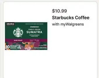Walgreens Starbucks Coffee offer