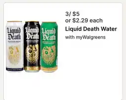 Walgreens Liquid Death Water offer