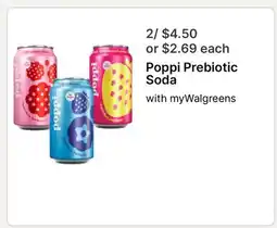 Walgreens Poppi Prebiotic Soda offer