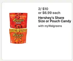Walgreens Hershey's Share Size or Pouch Candy offer