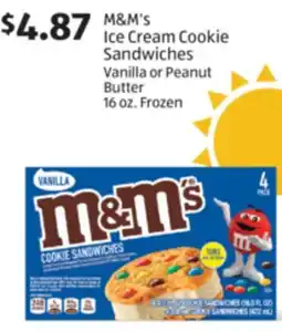 Aldi M & M' s Ice Cream Cookie Sandwiches offer
