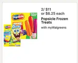 Walgreens Popsicle Frozen Treats offer