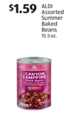 Aldi Assorted Summer Baked Beans offer