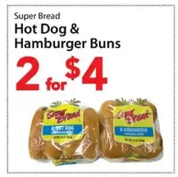 Three Guys from Brooklyn Super Bread Hot Dog & Hamburger Buns offer