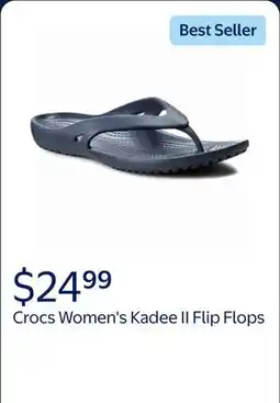 Walmart Crocs Women's Kadee II Flip Flop Sandals offer