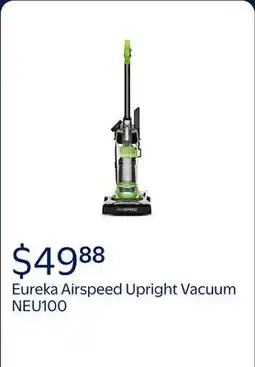 Walmart Eureka Airspeed Bagless Upright Vacuum Cleaner, NEU100 offer