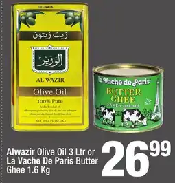 Super King Markets Alwazir Olive Oil 3 Ltr or La Vache De Paris Butter Ghee offer