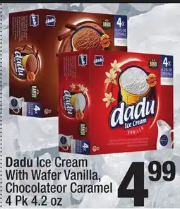 Super King Markets Dadu Ice Cream With Wafer Vanilla, Chocolateor Caramel offer