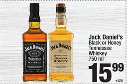Super King Markets Jack Daniel's Black or Honey Tennessee Whiskey offer